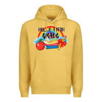 Antique Gold back to school hello fifth grade 3200x2400 Premium Hoodie - AdoDesignShop