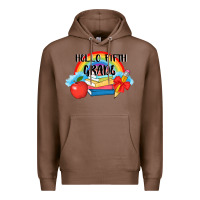 Chestnut back to school hello fifth grade 3200x2400 Premium Hoodie - AdoDesignShop
