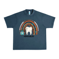 Midnight Navy dentallife rainbow Urban Heavy Tee - JahusDesignShop