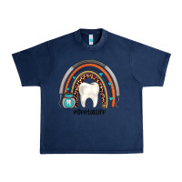 Navy dentallife rainbow Urban Heavy Tee - JahusDesignShop