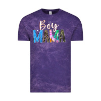 Cloud Purple boy mama  black Vintage Tee - JahusDesignShop