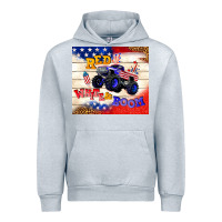 Heather Grey red white & boom Urban Hoodie - TumblerDesignByShophia