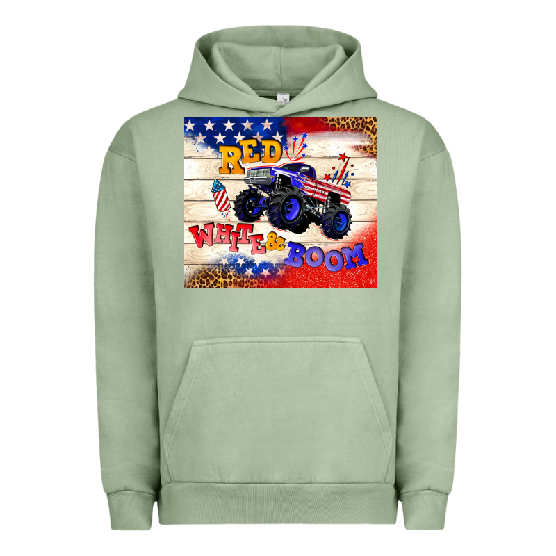 Red White & Boom Urban Hoodie by TumblerDesignByShophia | Teevron