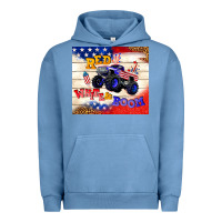Pigment Pebble Blue red white & boom Urban Hoodie - TumblerDesignByShophia