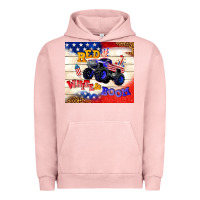 Pigment Salmon red white & boom Urban Hoodie - TumblerDesignByShophia