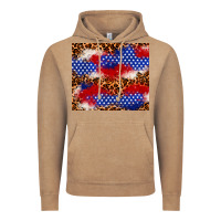 Vintage Coffee 4th of July USA flag leopard 20oz tumbler Vintage Hoodie - Neo Western