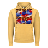 Vintage Mustard 4th of July USA flag leopard 20oz tumbler Vintage Hoodie - Neo Western