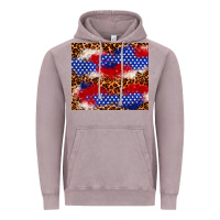 Vintage Zinc 4th of July USA flag leopard 20oz tumbler Vintage Hoodie - Neo Western