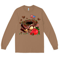 Toasted Coconut donut strawberry and usa flag Long Sleeve Tee - AdoDesignShop