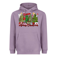 Lavender merry christmas nurse trees Heavyweight Hoodie - MaliasSmallBusiness