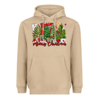 Mushroom merry christmas nurse trees Heavyweight Hoodie - MaliasSmallBusiness