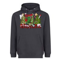 Smoke merry christmas nurse trees Heavyweight Hoodie - MaliasSmallBusiness