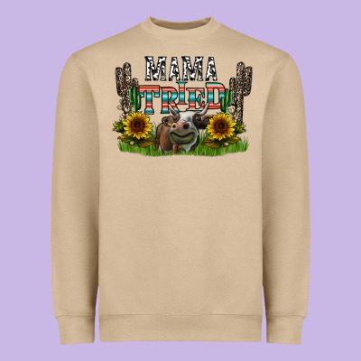 Mama Tried1 Heavyweight Sweatshirt Designed By Cowhidedigitalart
