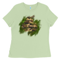 Matcha camouflage glitter patch Ladies Tee - AdoDesignShop