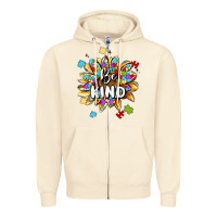Sandshell be kind Zipper Hoodie - MaliasSmallBusiness