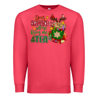 Cardinal deer santa please bring me tea Premium Sweatshirt - MaliasSmallBusiness