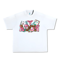 White adon nurse Urban Heavy Tee - AdoDesignShop