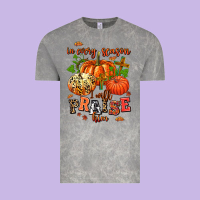 In Every Season I Will Praise Him Vintage Tee Designed By Adodesignshop