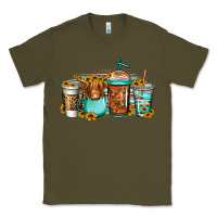 Army Green longhaired cow coffee cups Classic Tee - Jasminsmagicworld