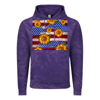 Cloud Purple 4th of July USA flag sunflower 20oz tumbler Vintage Hoodie - Neo Western