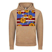 Vintage Coffee 4th of July USA flag sunflower 20oz tumbler Vintage Hoodie - Neo Western