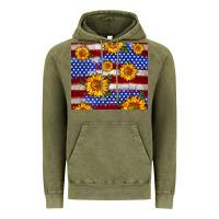 Vintage Olive 4th of July USA flag sunflower 20oz tumbler Vintage Hoodie - Neo Western