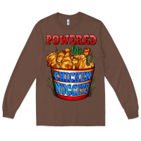 Chestnut powered by chicken nuggets Long Sleeve Tee - AdoDesignShop