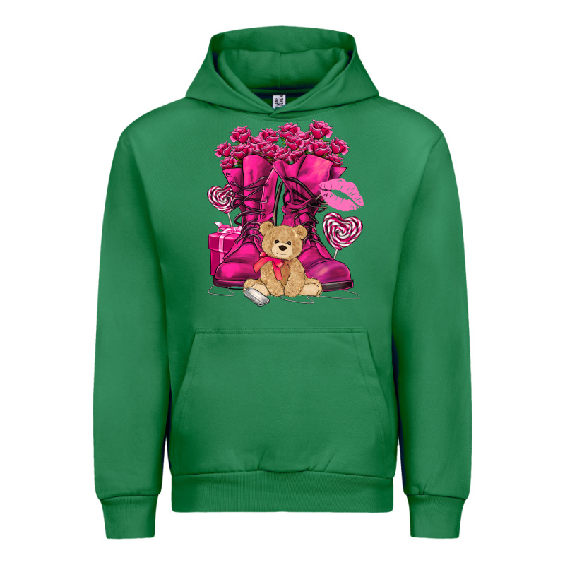 Army Boots Valentine's Day Urban Hoodie by HowdyJamesFarm | Teevron