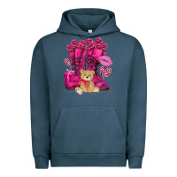 Pigment Midnight Navy Army boots Valentine's Day Urban Hoodie - HowdyJamesFarm