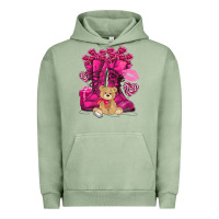 Pigment Oil Green Army boots Valentine's Day Urban Hoodie - HowdyJamesFarm