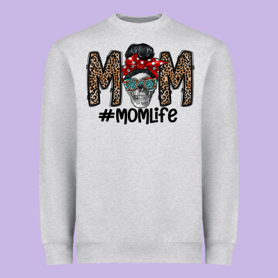 Mom Life Heavyweight Sweatshirt Designed By Cowhidedigitalart