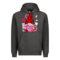 Charcoal Heather valentines day dentist gnome Premium Hoodie - RanaPortraitStore