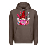Coffee valentines day dentist gnome Premium Hoodie - RanaPortraitStore