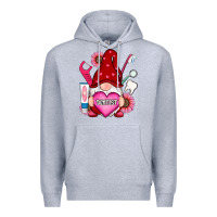 Heather Grey valentines day dentist gnome Premium Hoodie - RanaPortraitStore