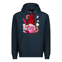 Navy valentines day dentist gnome Premium Hoodie - RanaPortraitStore