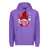 Purple valentines day dentist gnome Premium Hoodie - RanaPortraitStore