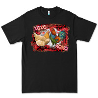 Black xoxo rooster and chicken Premium Tee - RanaPortraitStore