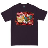 Plum xoxo rooster and chicken Premium Tee - RanaPortraitStore