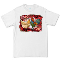 White xoxo rooster and chicken Premium Tee - RanaPortraitStore