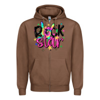 Chestnut rock star Zipper Hoodie - MaliasSmallBusiness