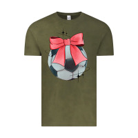 Vintage Olive coquette soccer bow Vintage Tee - JahusDesignShop