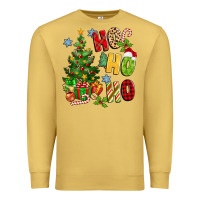 Antique Gold ho ho ho christmas Premium Sweatshirt - MaliasSmallBusiness