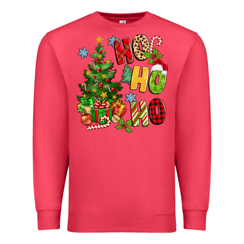 Ho Ho Ho Christmas Premium Sweatshirt by MaliasSmallBusiness | Teevron