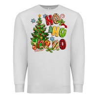 Dove Grey ho ho ho christmas Premium Sweatshirt - MaliasSmallBusiness