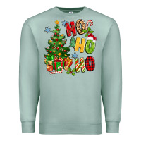 Seafoam ho ho ho christmas Premium Sweatshirt - MaliasSmallBusiness
