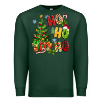Sports Green ho ho ho christmas Premium Sweatshirt - MaliasSmallBusiness