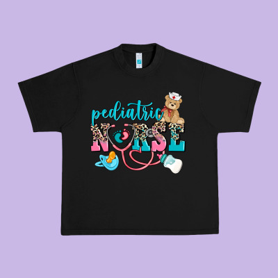 Pediatric Nurse Urban Heavy Tee Designed By Adodesignshop