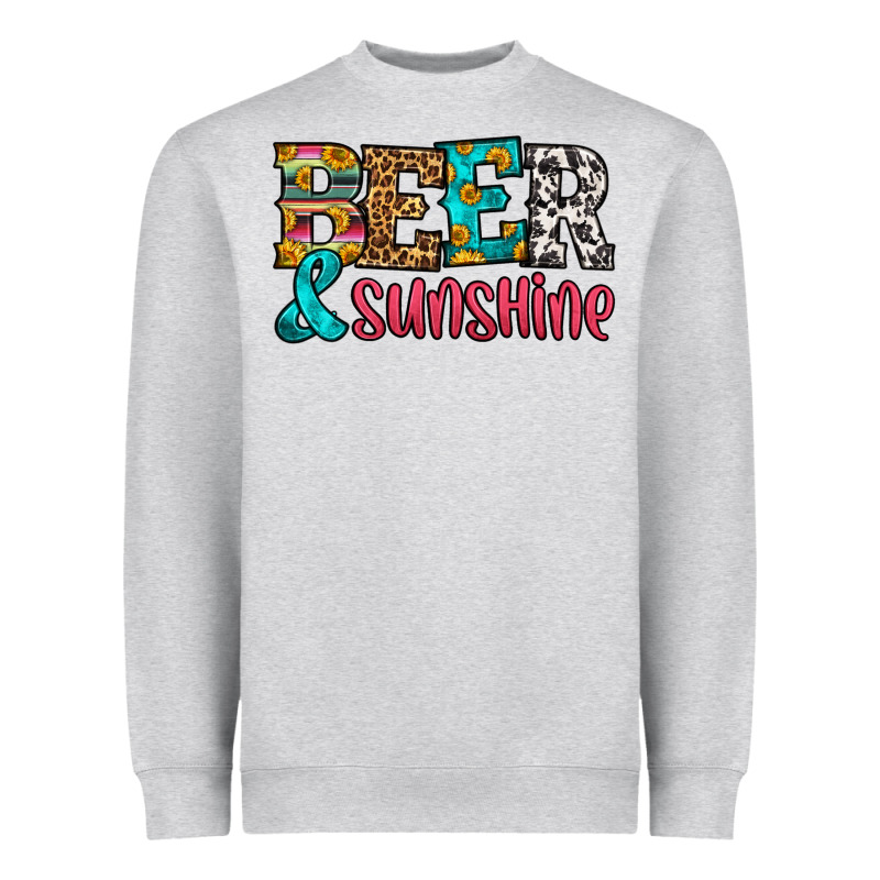 Beer And Sunshine Heavyweight Sweatshirt by HRA Design Shop | Teevron