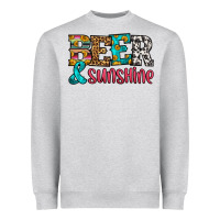 Heather Grey beer and sunshine Heavyweight Sweatshirt - HRA Design Shop
