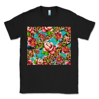 Black tropical flowers Classic Tee - Artiststas